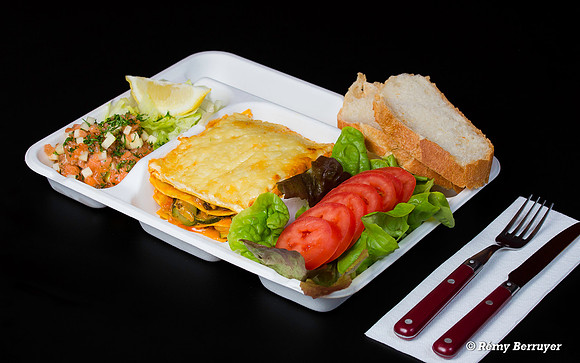Repas sur plateau, restaurant Le Wagon